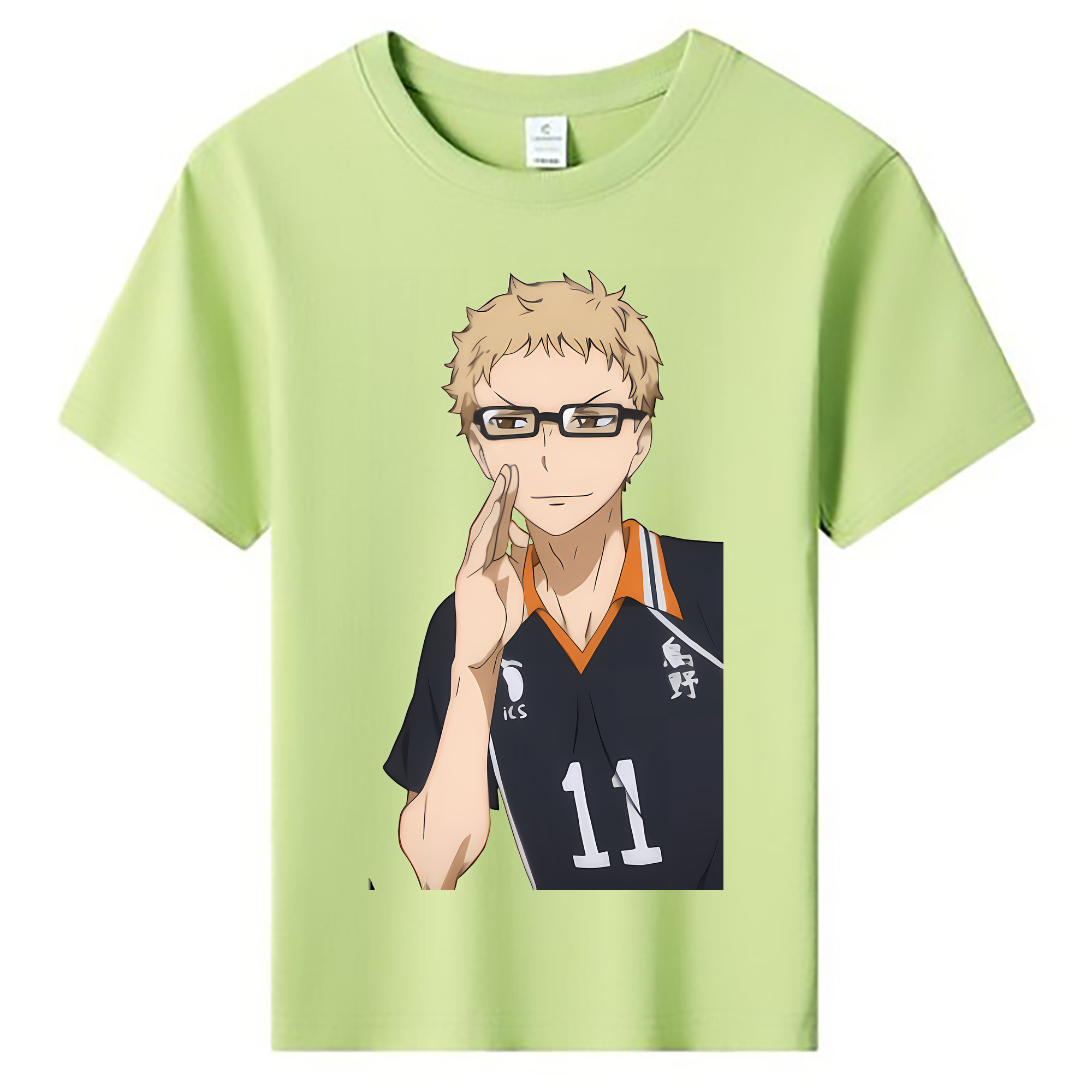 （画像用） ハイキュー!! Haikyu!! 綿100％キッズTシャツ（フロントプリント）